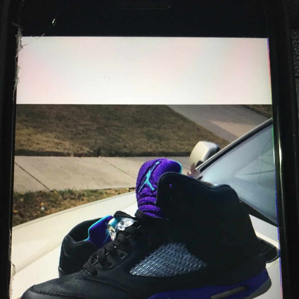 Jordan 5 blk grapes